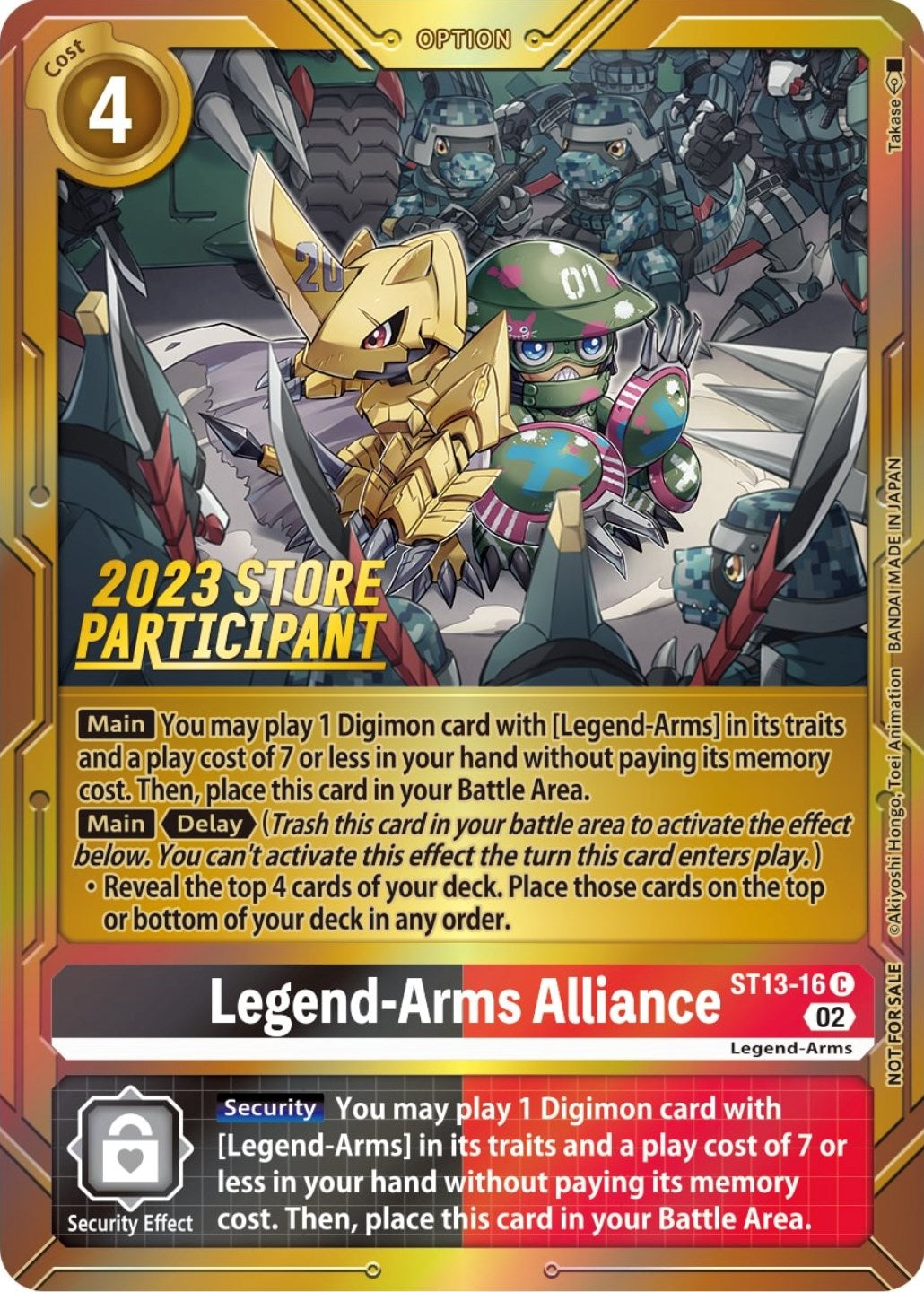 Image for Legend-Arms Alliance (2023 Store Participant) (ST-13) (ST13-16 C) - Digimon Card Game