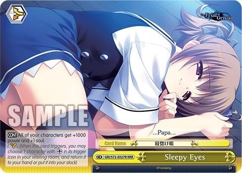Image for Sleepy Eyes (RRR) (The Fruit of Grisaia) (GRI/S72-E027R RRR) - Weiss Schwarz