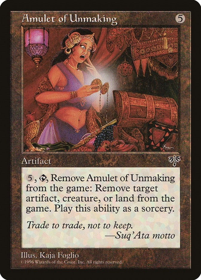 Image for Amulet of Unmaking (Mirage) - Magic: The Gathering