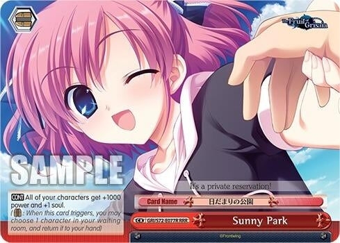 Image for Sunny Park (RRR) (The Fruit of Grisaia) (GRI/S72-E077R RRR) - Weiss Schwarz