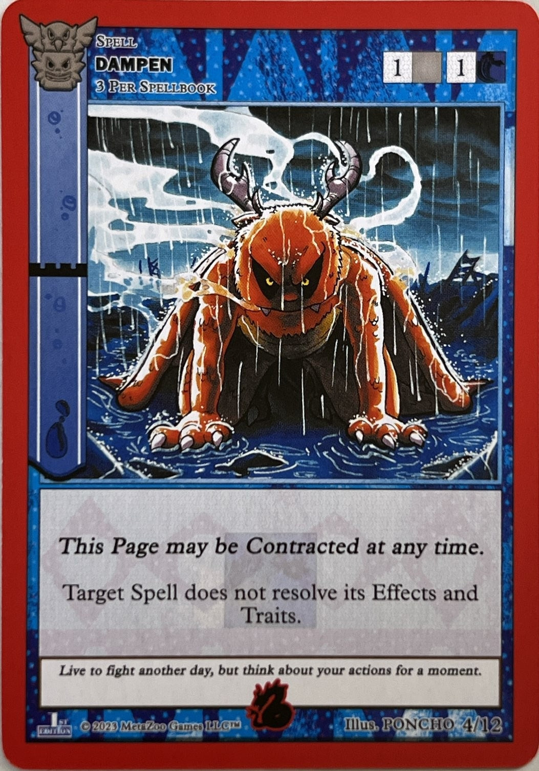 Image for Dampen (Native: First Edition Release Event Deck) (4/12) - MetaZoo