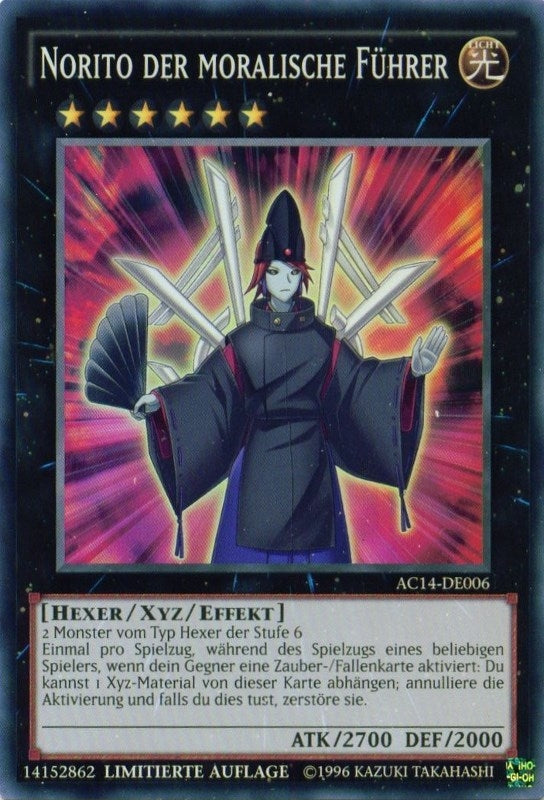 Image for Norito the Moral Leader (German) - "Norito der moralische Führer" (Advent Calendar 2014 (Adventskalender ZEXAL-Edition)) (AC14-DE006) - YuGiOh