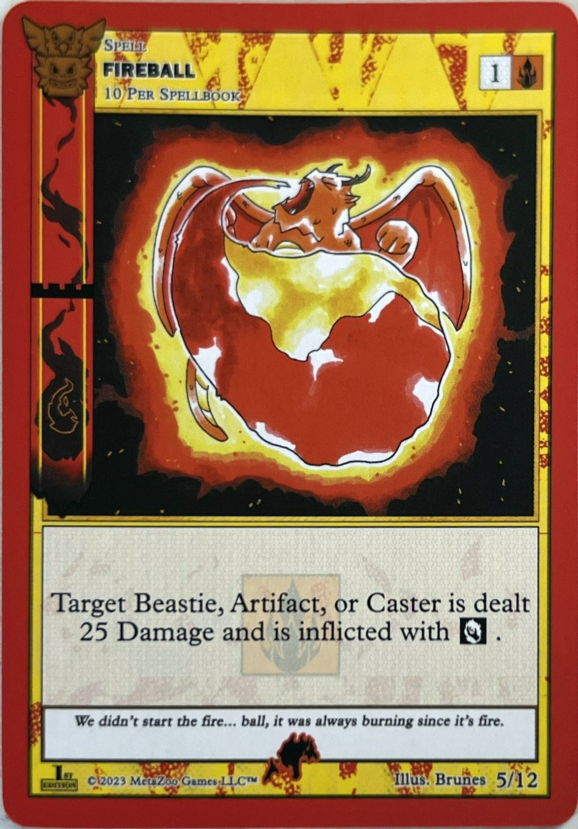 Image for Fireball (Native: First Edition Release Event Deck) (5/12) - MetaZoo