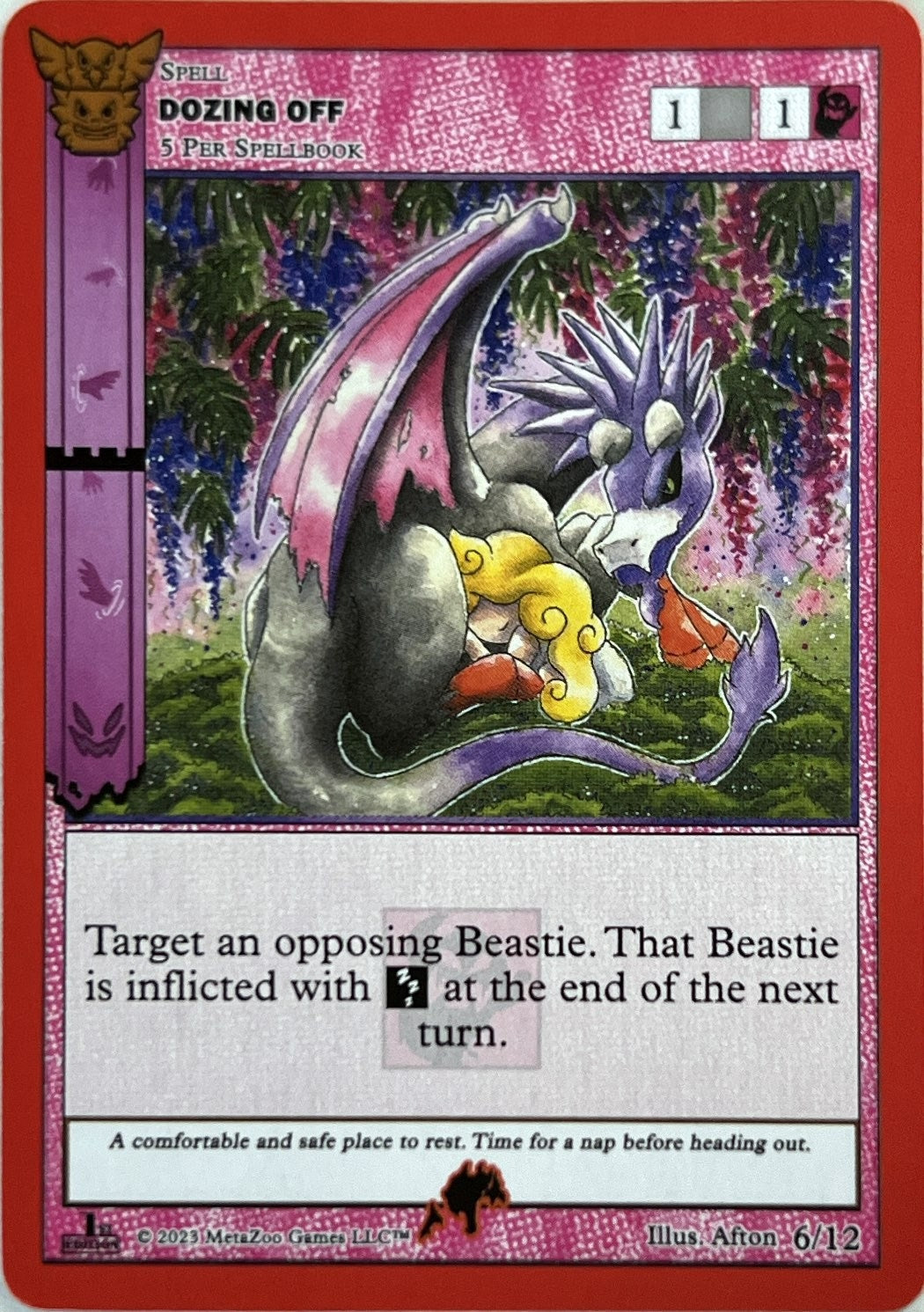 Image for Dozing Off (Native: First Edition Release Event Deck) (6/12) - MetaZoo