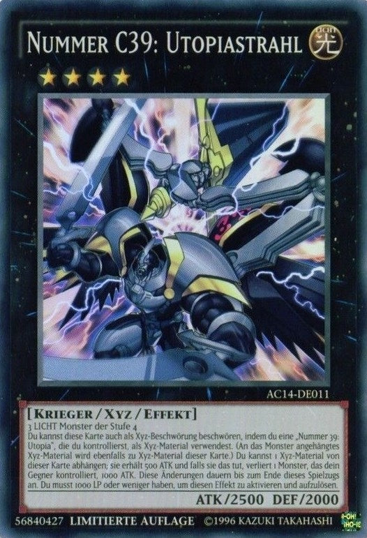 Image for Number C39: Utopia Ray (German) - "Nummer C39: Utopiastrahl" (Advent Calendar 2014 (Adventskalender ZEXAL-Edition)) (AC14-DE011) - YuGiOh