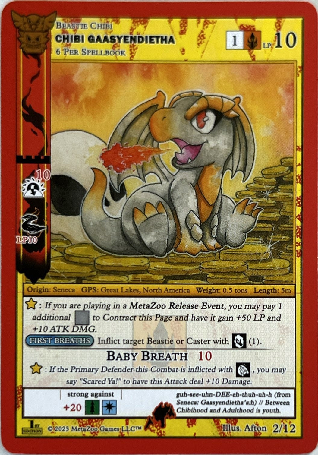 Image for Chibi Gaasyendietha (Native: First Edition Release Event Deck) (2/12) - MetaZoo
