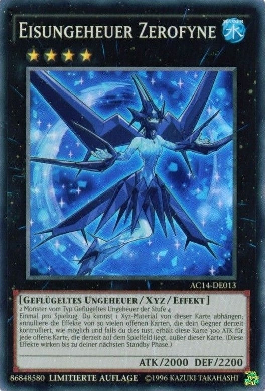 Image for Ice Beast Zerofyne (German) - "Eisungeheuer Zerofyne" (Advent Calendar 2014 (Adventskalender ZEXAL-Edition)) (AC14-DE013) - YuGiOh