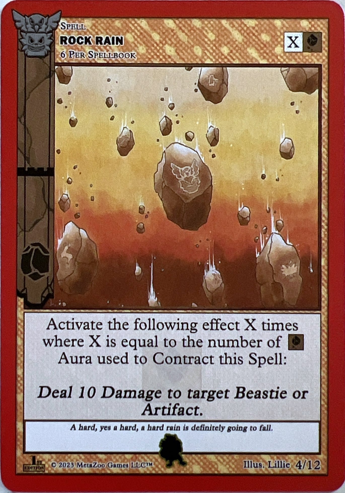 Image for Rock Rain (Native: First Edition Release Event Deck) (4/12) - MetaZoo