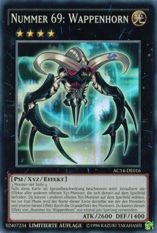 Image for Number 69: Heraldry Crest (German) - "Nummer 69: Wappenhorn" (Advent Calendar 2014 (Adventskalender ZEXAL-Edition)) (AC14-DE016) - YuGiOh