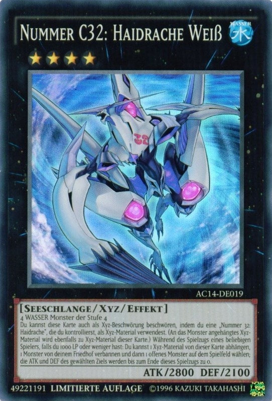 Image for Number C32: Shark Drake Veiss (German) - "Nummer C32: Haidrache Weiß" (Advent Calendar 2014 (Adventskalender ZEXAL-Edition)) (AC14-DE019) - YuGiOh