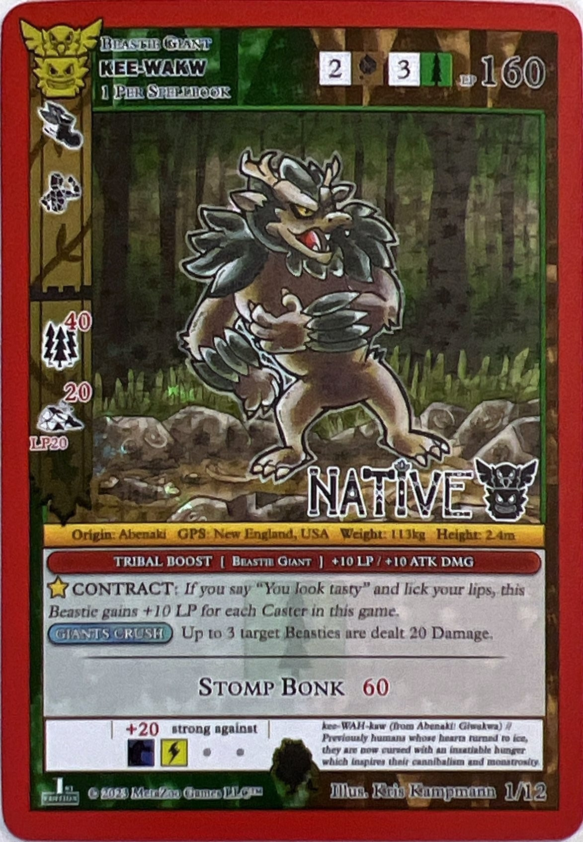 Image for Kee-Wakw (Native: First Edition Release Event Deck) (1/12) - MetaZoo