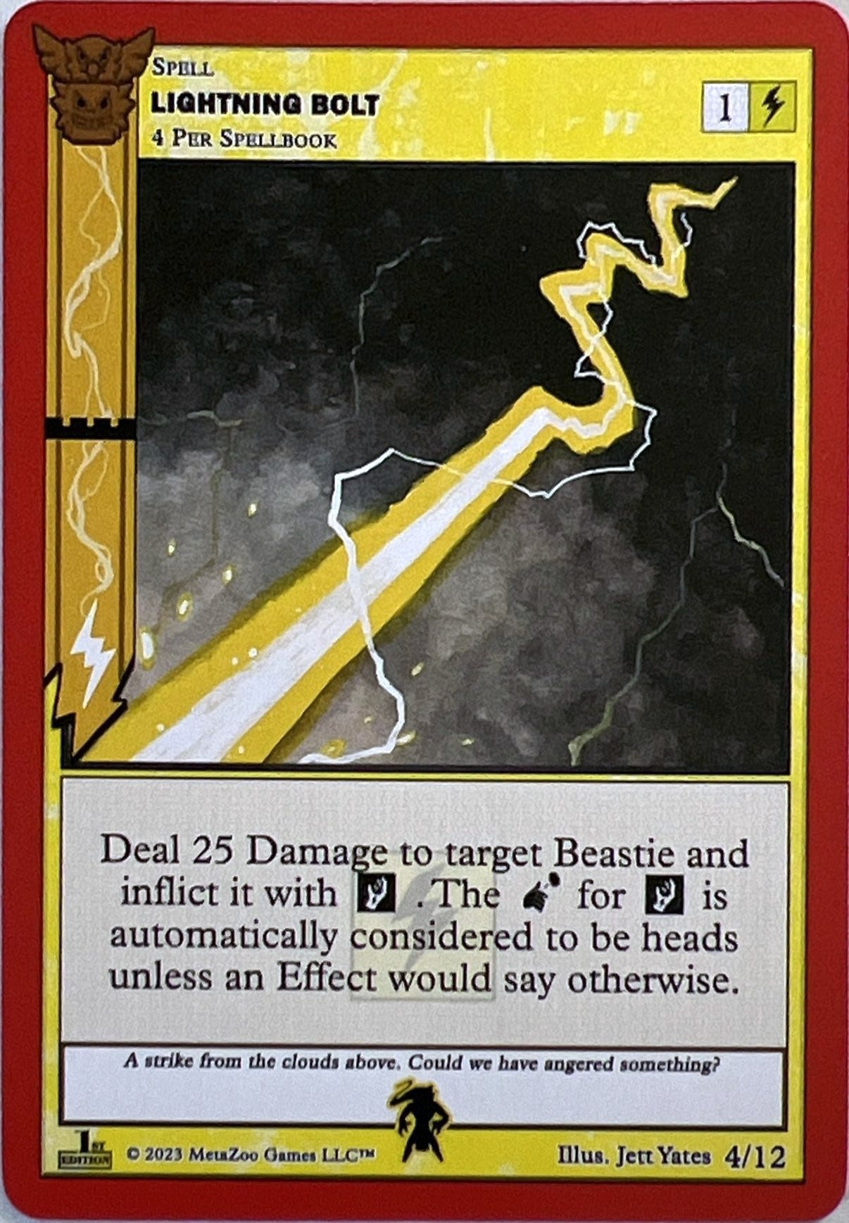 Image for Lightning Bolt (Native: First Edition Release Event Deck) (4/12) - MetaZoo