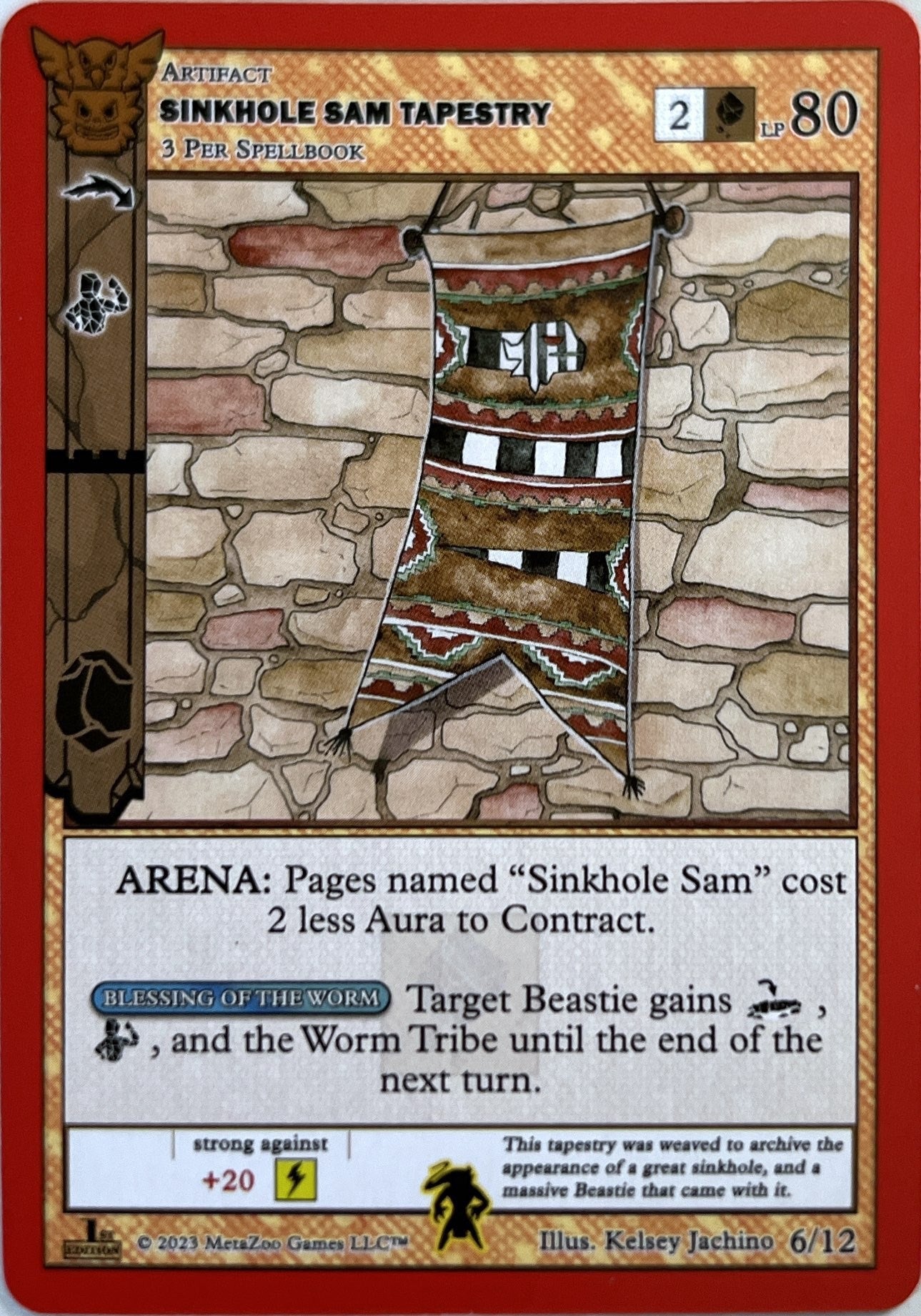 Image for Sinkhole Sam Tapestry (Native: First Edition Release Event Deck) (6/12) - MetaZoo
