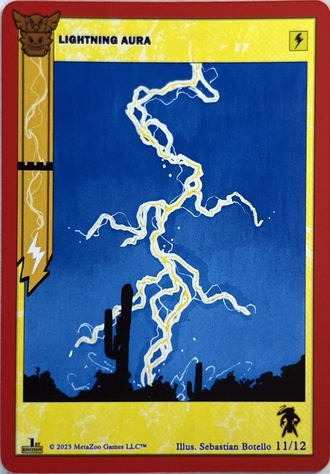 Image for Lightning Aura (Native: First Edition Release Event Deck) (11/12) - MetaZoo
