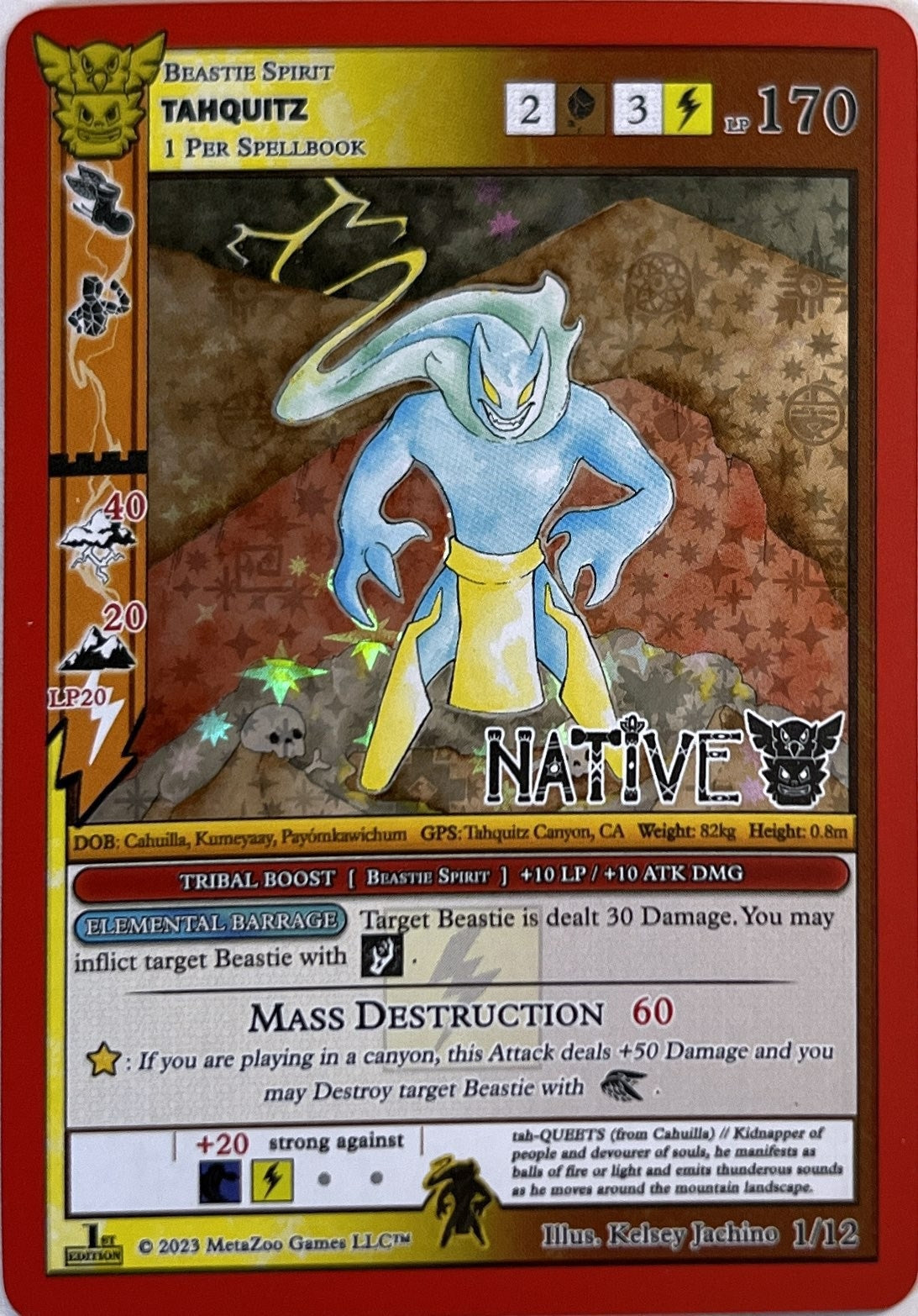 Image for Tahquitz (Native: First Edition Release Event Deck) (1/12) - MetaZoo