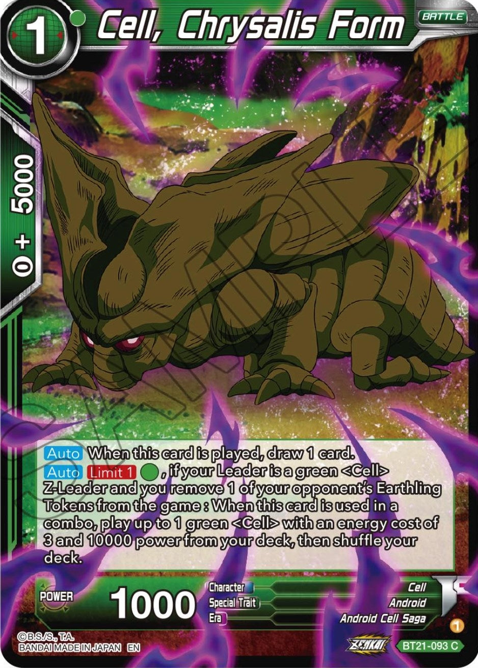 Image for Cell, Chrysalis Form (Wild Resurgence) (BT21-093) - Dragon Ball Super: Masters