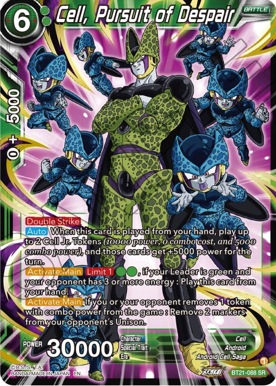 Image for Cell, Pursuit of Despair (Wild Resurgence) (BT21-088) - Dragon Ball Super: Masters