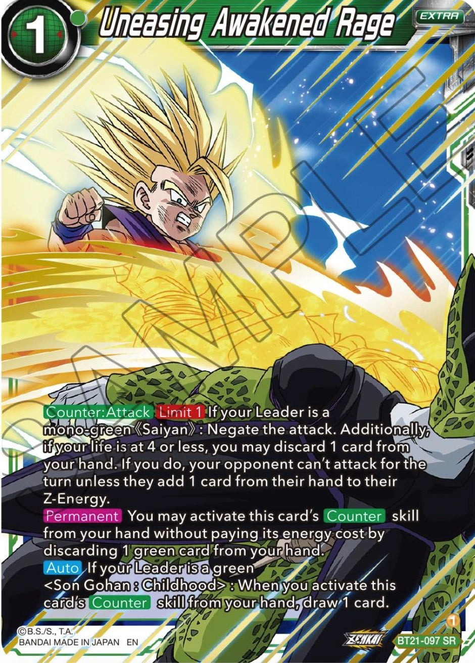 Image for Uneasing Awakened Rage (Wild Resurgence) (BT21-097) - Dragon Ball Super: Masters