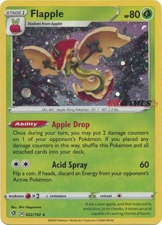 Image for Flapple - 022/192 (EB Games Exclusive) (Miscellaneous Cards & Products) (022/192) - Pokemon