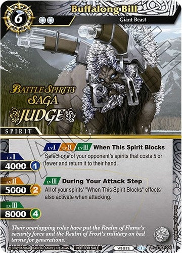 Image for Buffalong Bill (Judge Pack Vol. 1) (Battle Spirits Saga Promo Cards) (ST03-008) - Battle Spirits Saga