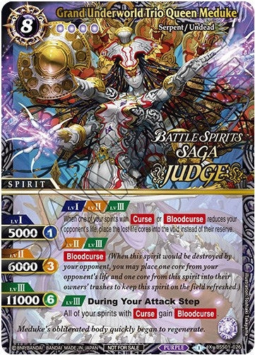 Image for Grand Underworld Trio Queen Meduke (Judge Pack Vol. 1) (Battle Spirits Saga Promo Cards) (BSS01-026) - Battle Spirits Saga