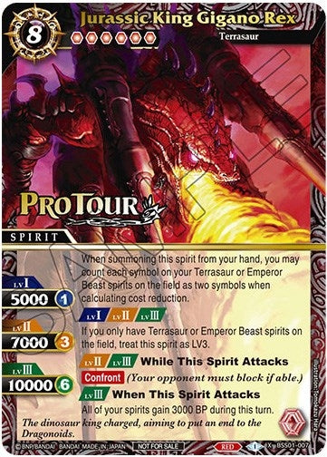 Image for Jurassic King Gigano Rex (X Rare Special Pack Vol. 1) (Battle Spirits Saga Promo Cards) (BSS01-007) - Battle Spirits Saga