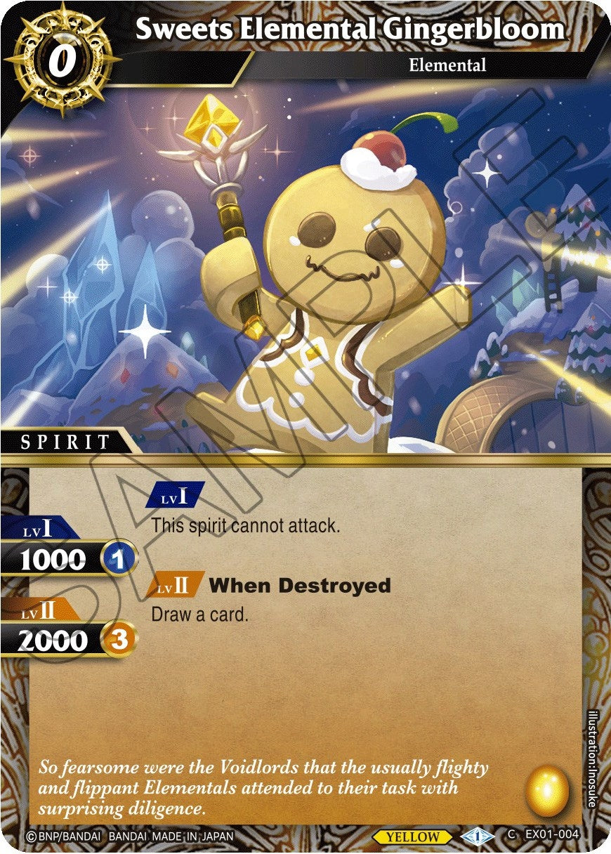 Image for Sweets Elemental Gingerbloom (Expansion Set 01: Elemental Spark) (EX01-004) - Battle Spirits Saga