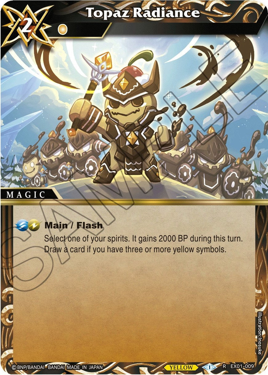 Image for Topaz Radiance (Expansion Set 01: Elemental Spark) (EX01-009) - Battle Spirits Saga