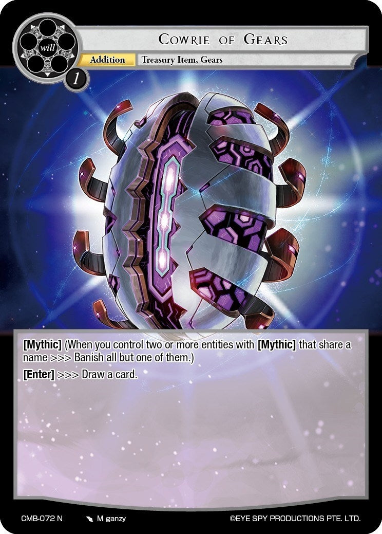 Image for Cowrie of Gears (Crimson Moon's Battleground) (CMB-072 N) - Force of Will