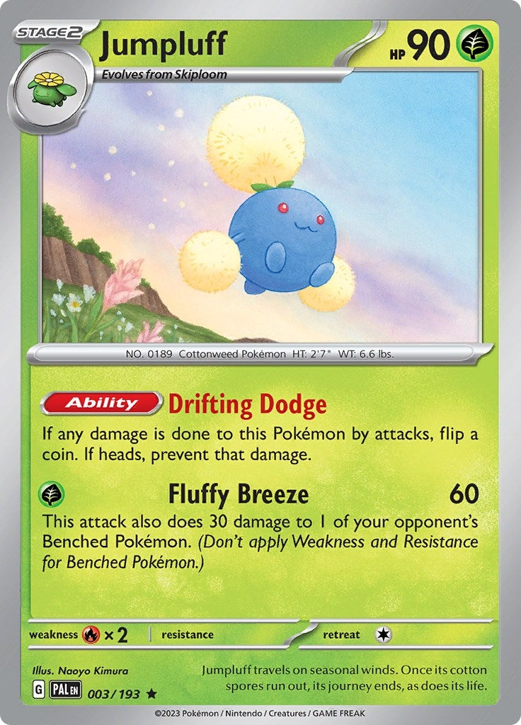 Image for Jumpluff (SV02: Paldea Evolved) (003/193) - Pokemon