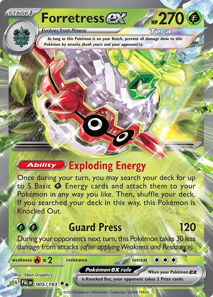 Image for Forretress ex (SV02: Paldea Evolved) (005/193) - Pokemon