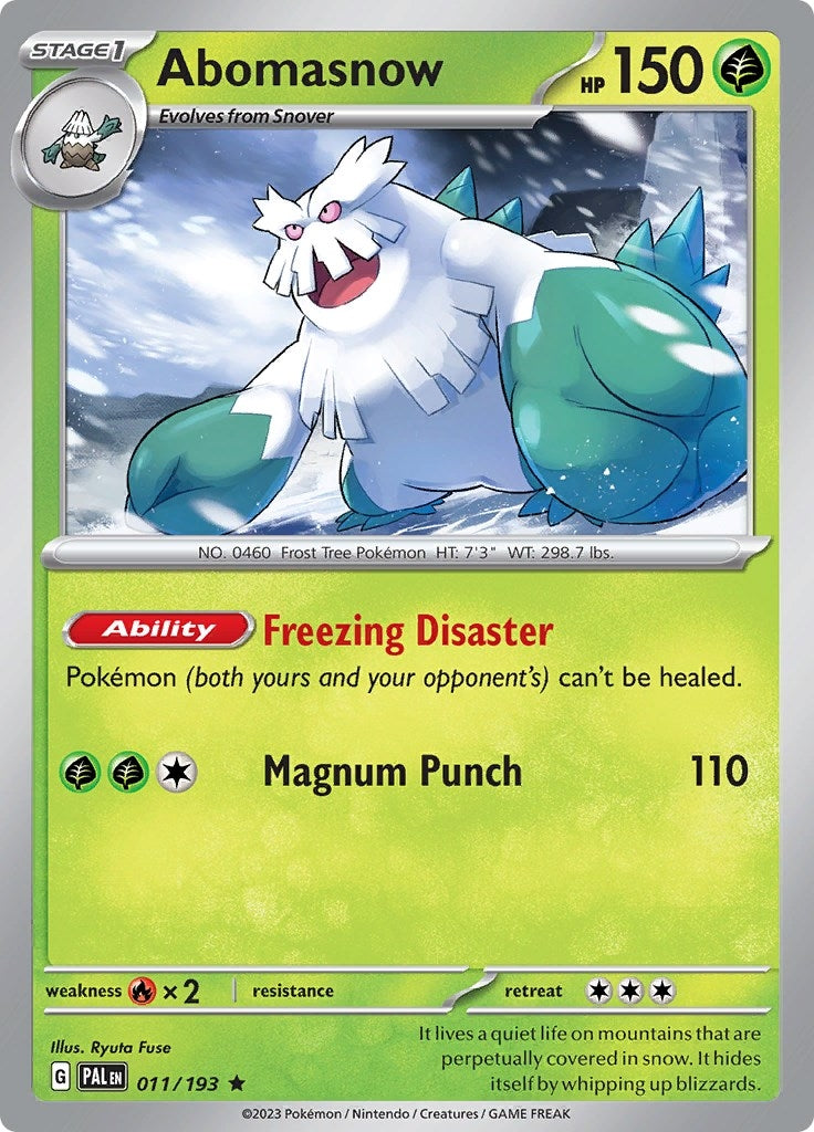 Image for Abomasnow (SV02: Paldea Evolved) (011/193) - Pokemon