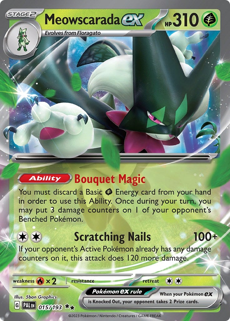 Image for Meowscarada ex (SV02: Paldea Evolved) (015/193) - Pokemon