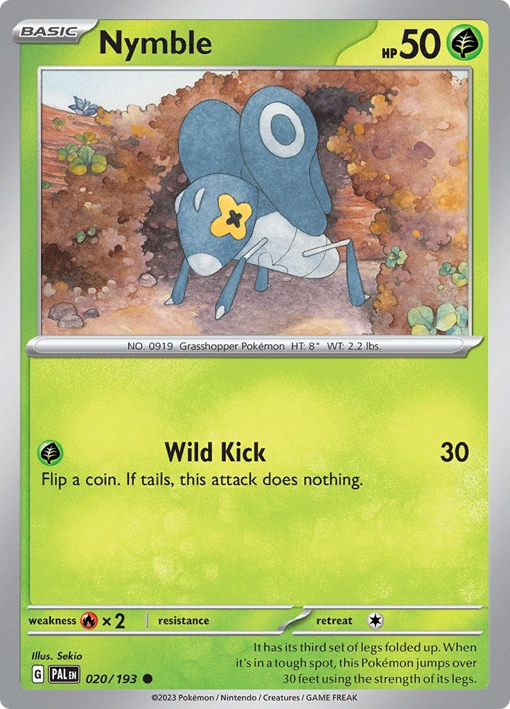 Image for Nymble (SV02: Paldea Evolved) (020/193) - Pokemon