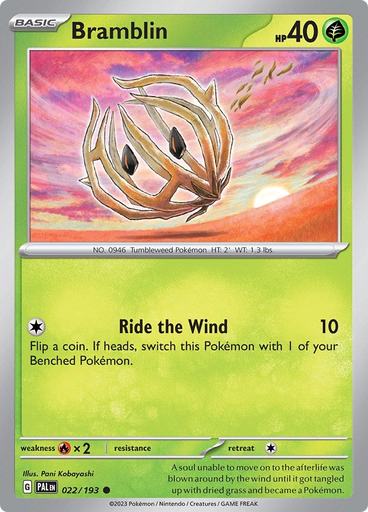 Image for Bramblin (SV02: Paldea Evolved) (022/193) - Pokemon