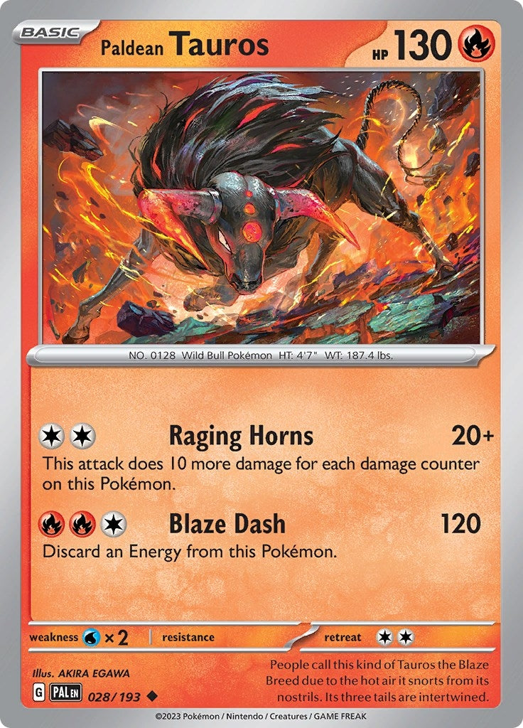 Image for Paldean Tauros (SV02: Paldea Evolved) (028/193) - Pokemon