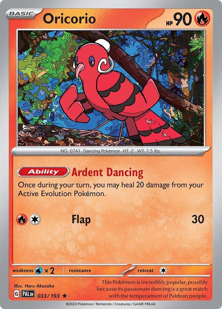 Image for Oricorio (SV02: Paldea Evolved) (033/193) - Pokemon