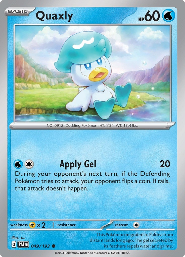 Image for Quaxly (SV02: Paldea Evolved) (049/193) - Pokemon