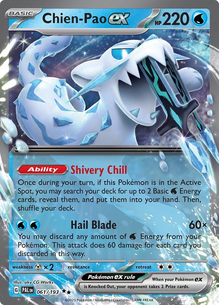 Image for Chien-Pao ex (SV02: Paldea Evolved) (061/193) - Pokemon
