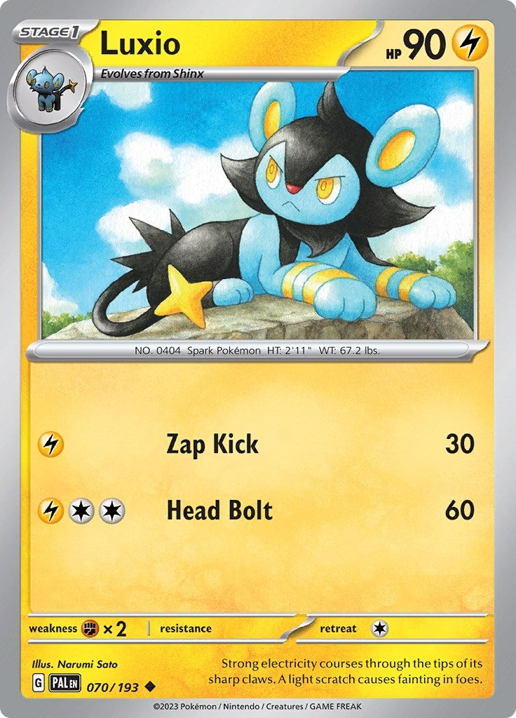 Image for Luxio (SV02: Paldea Evolved) (070/193) - Pokemon