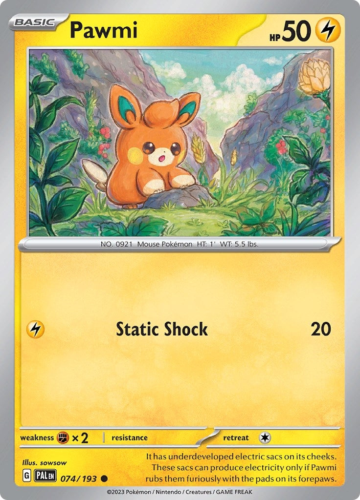 Image for Pawmi (SV02: Paldea Evolved) (074/193) - Pokemon