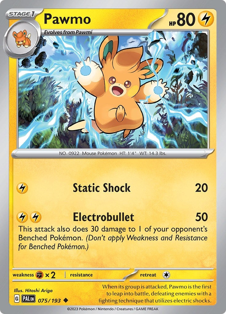 Image for Pawmo (SV02: Paldea Evolved) (075/193) - Pokemon