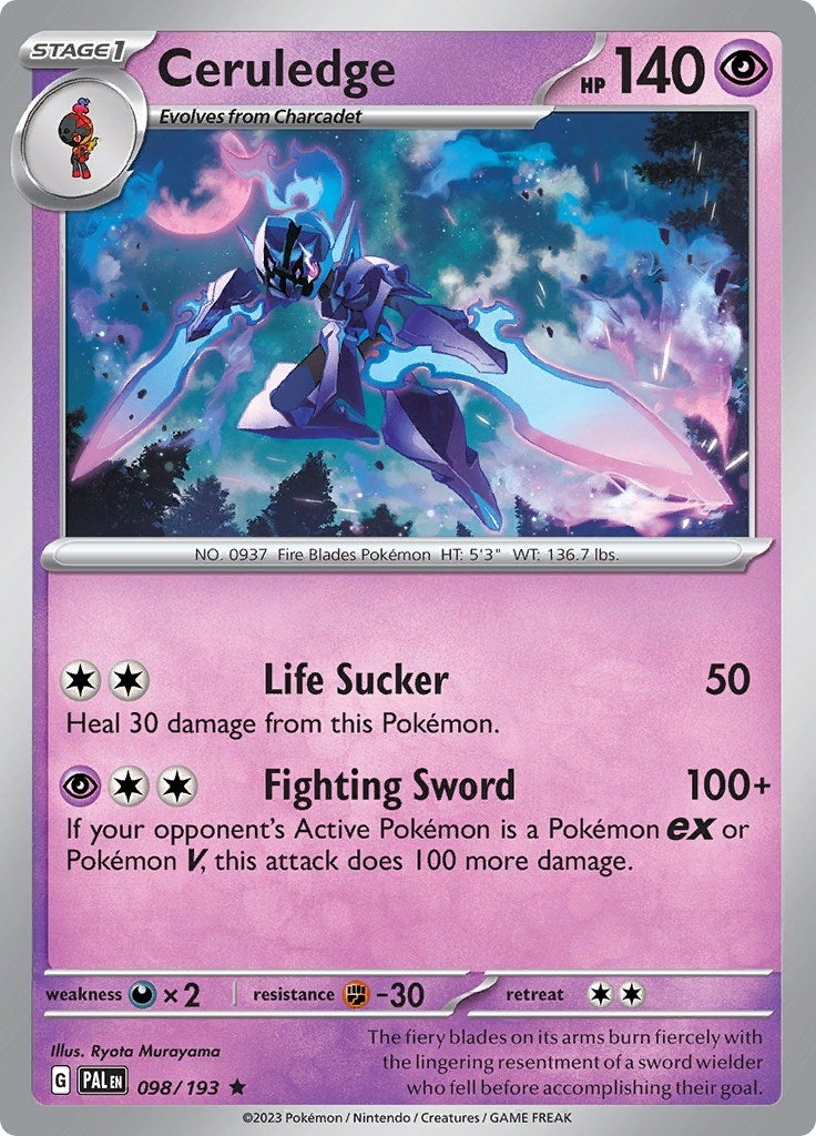 Image for Ceruledge (SV02: Paldea Evolved) (098/193) - Pokemon