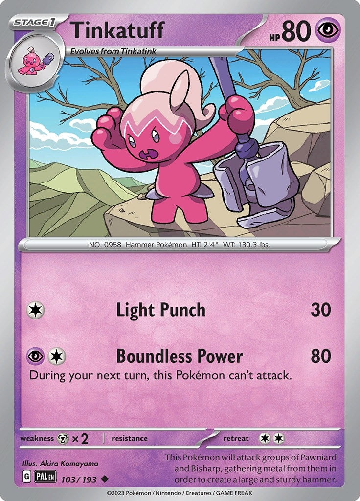 Image for Tinkatuff (SV02: Paldea Evolved) (103/193) - Pokemon