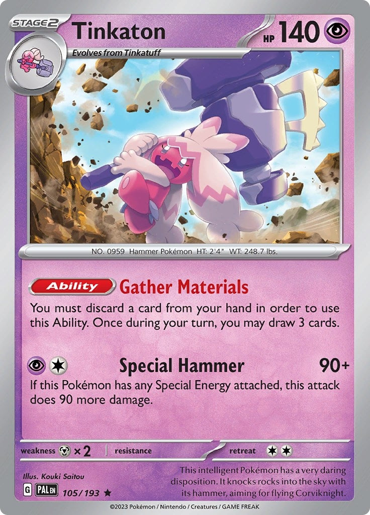 Image for Tinkaton (SV02: Paldea Evolved) (105/193) - Pokemon