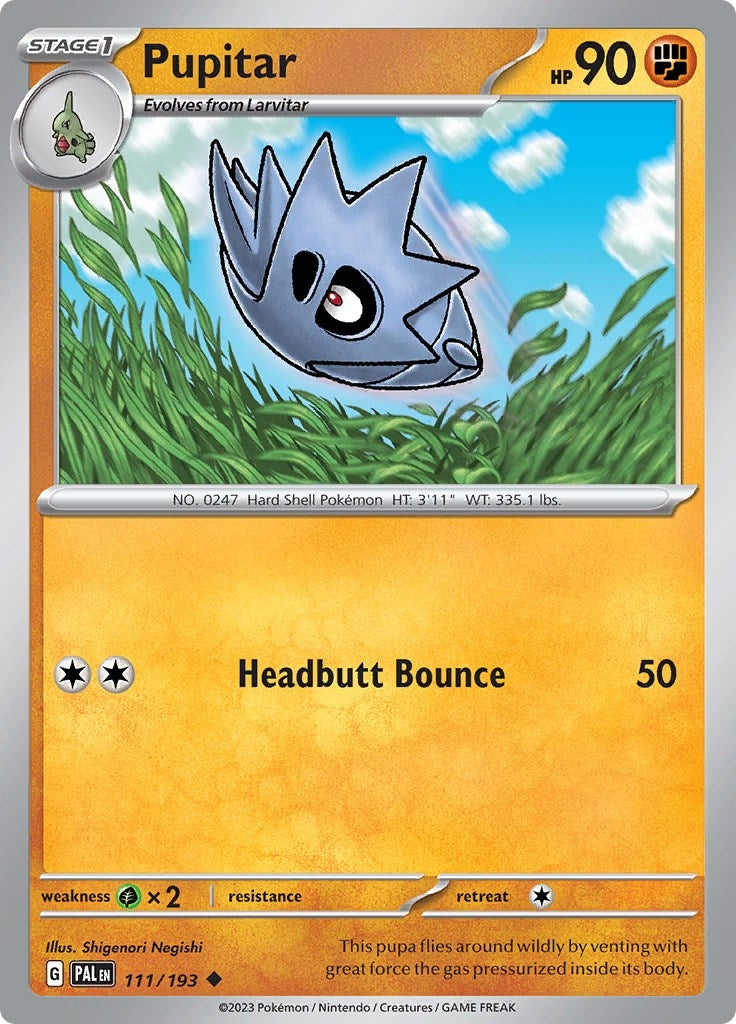Image for Pupitar (SV02: Paldea Evolved) (111/193) - Pokemon