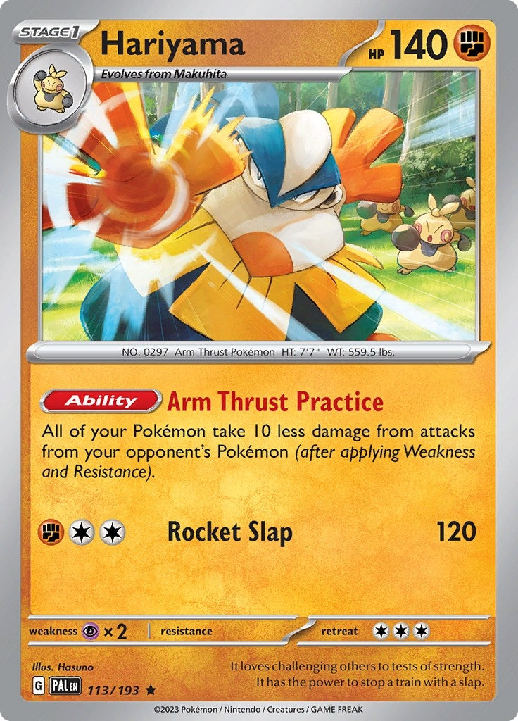 Image for Hariyama (SV02: Paldea Evolved) (113/193) - Pokemon