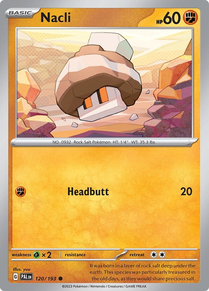 Image for Nacli (SV02: Paldea Evolved) (120/193) - Pokemon