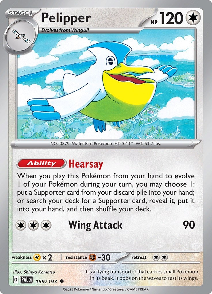 Image for Pelipper (SV02: Paldea Evolved) (159/193) - Pokemon