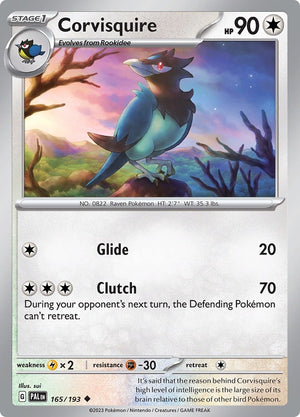 Image for Corvisquire (SV02: Paldea Evolved) (165/193) - Pokemon